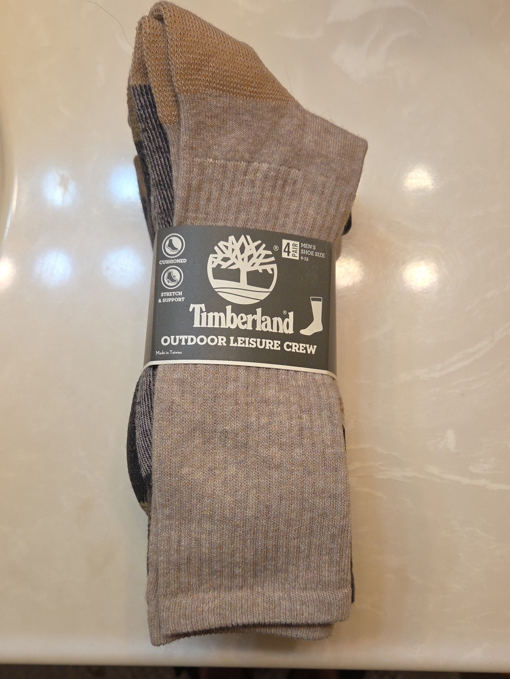 Timberland Men's Crew Socks 4 Pack